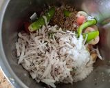 A picture of step 2 of Bengal current chutney (karonda).