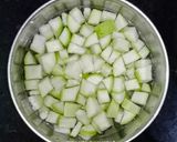 A picture of step 1 of Bottle gourd Sabji.