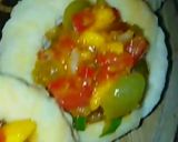 A picture of step 1 of Fruity salsa.