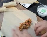 A picture of step 7 of Tandoori Mince Roll.
