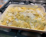 Une image de l'étape 12 de Gratin acidulé de pommes de terre au lard et blettes.