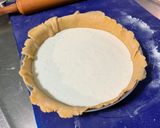 Une image de l'étape 9 de Tarte aux mangues, bananes et mascarpone.