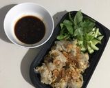 Hình bước làm 3 của món Bánh cuốn nấm chay