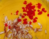 A picture of step 3 of Fine Suji (rava) fruit cake.