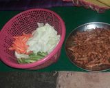 Foto langkah ke 1 dari resep Tumis kacang wortel kol pedas.
