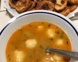 Gombócleves- Krumplis pogácsa recept fázis 2 fotója