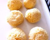 Hamis túrógombóc kölesből, áfonya dzsemmes tejföllel. Gm, lm recept fázis 2 fotója