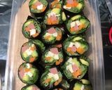 Hình bước làm 4 của món Kimbap keto