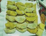 Hình bước làm 1 của món Hoành thánh chiên