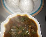A picture of step 8 of Oha soup. 😍😋.