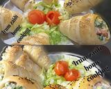 A picture of step 4 of 🥗🍦Salad Bread Cones🍦🥗.