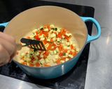 A picture of step 2 of Smokey tomato & halloumi bake.