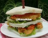 Foto langkah ke 6 dari resep Sandwich Ayam Keju.