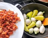 A picture of step 1 of Carne en su jugo.
