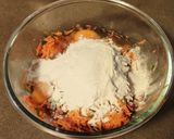 A picture of step 5 of Onion stalk sweet potato muffins.