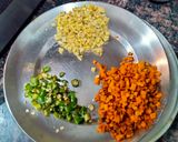 A picture of step 1 of Green chilli,raw turmeric and ginger pickle.
