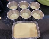 Hình bước làm 5 của món Bánh flan 🍮 vị trà xanh nước dừa