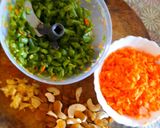 A picture of step 3 of Basanti polau (yellow rice).