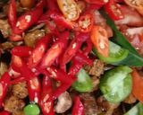 Foto langkah ke 8 dari resep Tumis Tempe Teri Saos Tiram.