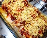 Foto del paso 4 de la receta: Pechuga rellena con jamón y muzzarella