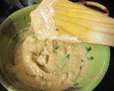A picture of step 3 of PALAK TIKKI with gravy.