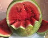 A picture of step 1 of Watermelon drink#Abuja.