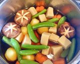Hình bước làm 1 của món Rau củ kho lạt (kho chay)