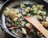 A picture of step 5 of Bhagar upma for fasting.