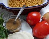 Foto del paso 1 de la receta: Falafel, pan de pita y ensalada con salsa tahini