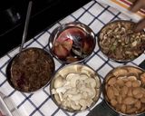 A picture of step 1 of Dry Fruits Gulkand Baklava....Mediterranean dessert.