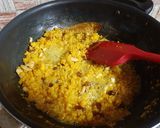 A picture of step 10 of Ande ka Halwa.