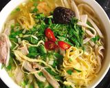 Hình bước làm 6 của món Bún Thang Hà Nội