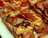 عکس مرحله 5 از دستور پیتزا نون تست با پنیر پیتزا خانگی 🍕