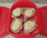 Foto del paso 2 de la receta Chuletas de Sajonia con queso rallado y ensalada de coliflor al vapor