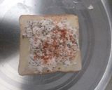 A picture of step 2 of Paneer toast.
