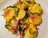 A picture of step 5 of Semolina Gnocchi with Zucchini and Ham.