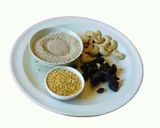 A picture of step 1 of Kodo millet Puttu (Varagarisi puttu in Tamil).