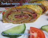 Sonkás-sajtos cukkinitekercs recept fázis 5 fotója
