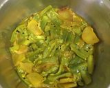 A picture of step 5 of Ridge Gourd (Jhinge)Aloo sabji.