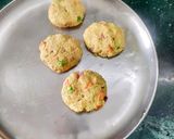 A picture of step 1 of Soya chunks and Yellow Moong dal Cutlets.