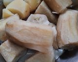 A picture of step 1 of Raw Banana Cutlet.