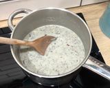 A picture of step 4 of Mushroom Soup.
