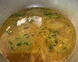 A picture of step 2 of Tamarind side dish parupu urandai puli kozumbu.