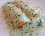 Foto del paso 21 de la receta: Canelones de pollo asado con bechamel de pesto