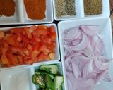 A picture of step 1 of Alu palak in dhaba style part 1.