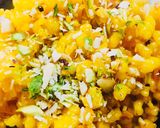 A picture of step 1 of Boondi Rabri parfait.