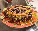 Foto del paso 6 de la receta: Ensalada de atún, choclo, aceitunas negras, tomate y zanahoria