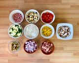 A picture of step 1 of Gluten-Free, Dairy-Free Savory Protein Pie.