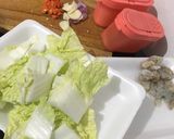Foto langkah ke 1 dari resep Tumis Sawi Putih Dengan Udang.