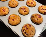 🍓🍓🍓Gluténmentes epres muffin🧁🧁🧁 – cukros karamellréteggel🍭🍬🍓🧁 recept fázis 2 fotója